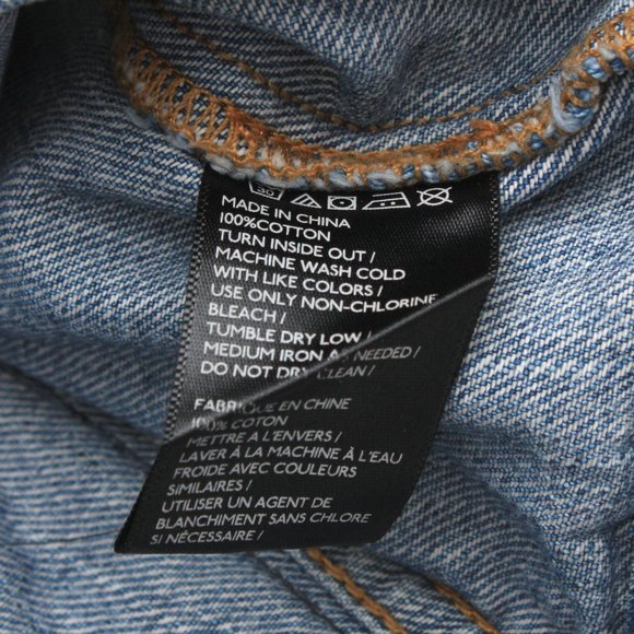 BDG Urban Outfitters Full Zip Cropped Denim Vest L - Picture 5 of 8